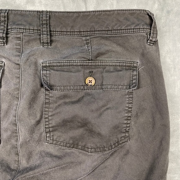 J CREW Womens Gray Stretch Flat Front Straight Leg Utility Pants Pockets Size 4 - Picture 6 of 12
